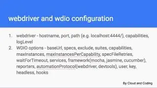 23 - webdriverio configuration file settings