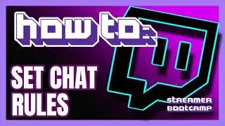 How to Set Chat Rules QUICK & EASY | Twitch Tips 2021