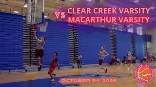 Varsity Clear Creek HS vs MacArthur HS basketball game at C.E. King HS