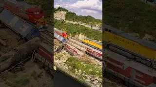 A realistic American railway model #railwaymodel