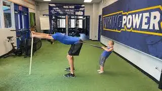 Dowel pole assisted hinge