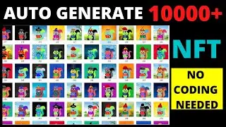 How to Randomly Generate 10,000+ NFTs Collection - No Coding Needed (Urdu/Hindi)