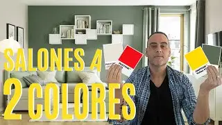🎨 PINTAR SAL&Oacute;N en DOS COLORES (15 salones reales pintados en dos colores)