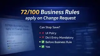 ServiceNow Change Request | Prevent Submit Without CI (Before Business Rule) | 72/100 video series