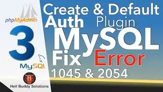 [PhpMyAdmin MySQL] Fix Login Errors 1045 & 2054 – [Part 3] – CREATE, GRANT & default-authentication