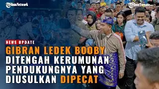 Tiba-tiba Gibran Ledek Bobby yang Diusulkan Dipecat PDIP di Tengah Kerumunan Pendukungnya