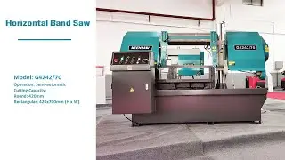 KEENSAW G4242/70 Semi Automatic Horizontal Column Type Band Saw Machine Bandsaw