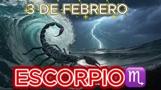 ♏✨ESCORPIO 3 de febreiro de 2026: Giro de Clave en el Amor, el Trabajo y el Dinero