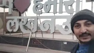 I love lucknow Beautiful view 1090 Chauraha Bus stop in Lucknow lucknow darshan double watingfor Bus