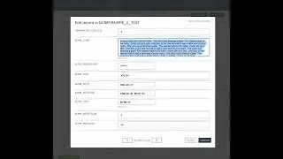 Forwards & Backwards in Edit Record Modal