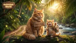 &ldquo;Mama Cat & Baby Cat&rsquo;s Jungle Adventure 🐾 | Heartwarming Animated Short | Animated World&rdquo;