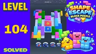 Shape Escape Block Puzzle Level 104 - SOLUTION