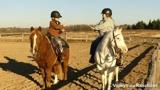 Silver and Mouse - mount, kids riding having a blast! - ValleyViewRanch.net