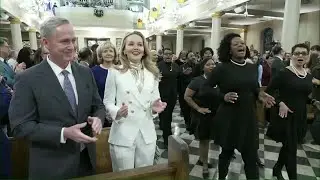 Mayor- Elect Helena Moreno arrives to Inauguration Mass