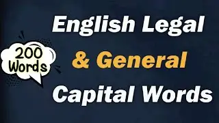 Capital Letters | 200 Legal & General Words | @StenoGalaxy