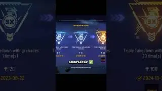 HOW TO COMPLETE (Boom Boom Boom) TRIPLE TAKEDOWN WITH GRANADE Achievement ? #shorts #freefire #ff