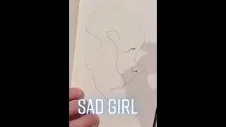 SCRIBBLE GAME: Sad Girl
