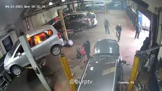Welder causes fire in auto repair shop