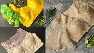Designer saree blouse Designs#blouse#blousedesign#ruffle