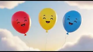 Three Little Toy Balloons Bounce Bounce Bounce | Nursery Rhymes for Kids & Baby Songs