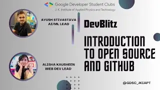 Introduction to Open source and Github - GDSC JKIAPT