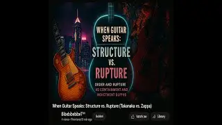 When Guitar Speaks: Takanaka vs. Zappa &mdash; Sonic Glyphs of Order and Rupture