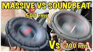 QUIEN ES MEJOR SUBWOFERS MASSIVE GTX 700 RMS O SOUNBEAT DE 500 RMS