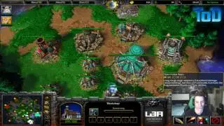 Warcraft III #267 - ToD & Grubby 2v2 vs Orc&Human (Turtle Rock)