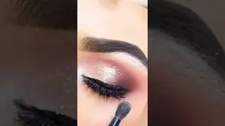 professional party eye makeup#viral #soft glam look #eye shimmer tutorail