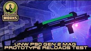 UNW P90 mag prototype Gen2 reloads testing with the Emek Mg100