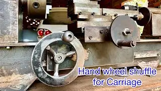 #homemademetallathe #diymetallathe #wheelshufflelathe Ручной штурвал для каретки.