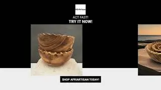🌿🥣 Eco Handmade Ornamental African Scallop Wavy Edge Medium Wooden Bowl | Artisan D&eacute;cor 🥣🌿