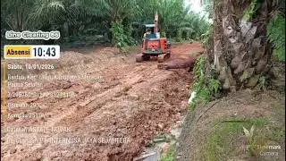 Excavator mini perbaikan jalan 