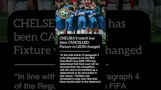 CHELSEA&rsquo;S match has been CANCELLED: Fixture vs LEON changed