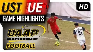UST vs UE | Game Highlights | UAAP 79 Men's Football | February 16, 2017