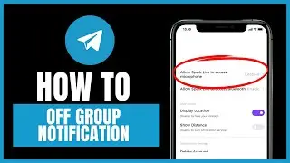 how to disable group notification on telegram