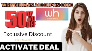 Writehuman Ai Coupon Code  ||Writehuman Ai Promo Code  : Get 50% Exclusive Discount #WriteHumanai