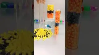 Fish 🌈Marbles & Beads Reverse Video. #shorts #fish #reverse #marble