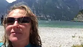 Windsurfing on the Garda. Segnana. 25 June 2018.