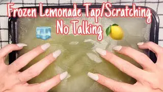ASMR * Frozen Lemonade Tapping & Scratching * Frozen Juice Spoon Scratching * No Talking * ASMRVilla