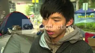 HONG KONG: INTV WITH PROTESTER ON HUNGER STRIKE