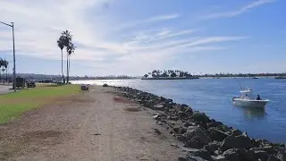 Walking San Diego River Channel to Mission Bay