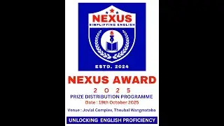 NEXUS AWARD 2025  | PRIZE DISTRIBUTION PROGRAMME