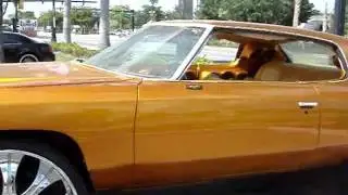 CANDY GOLD CHEVY DONK ON 30