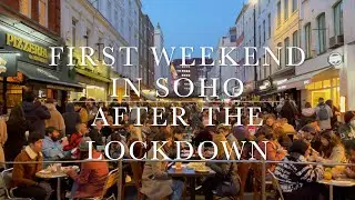 The First Weekend in Soho After The Lockdown - Easing Restrictions - Old Compton Road