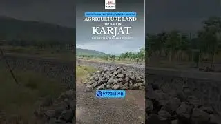 Mountain & Waterfall View Agriculture Land for Sale in Karjat. 📲 9773181911