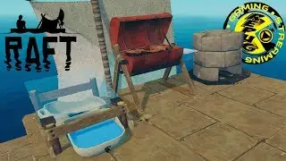 RAFT: ADVANCEMENTS PEOPLE SMELTER, ADVANCED PURIFIER AND GRILL  [RePuG  Raft Gameplay EP 4]