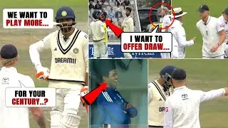 Ben Stokes offers for Draw But India Refused | Jadeja & Sundar refused Draw in Final Moments