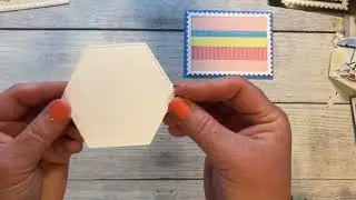 6/2022 CTMH Beach/water page using strips of cardstock and two cards using summer stamps