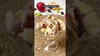Healthy Creamy Fruit Chaat Recipe | Mishti Doi Fruit Chaat | No Sugar Dessert🍎🍊🍓